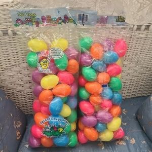 Plastic (neon colors) Easter Eggs - Vintage and made in USA - OFFER FOR ONE (48)